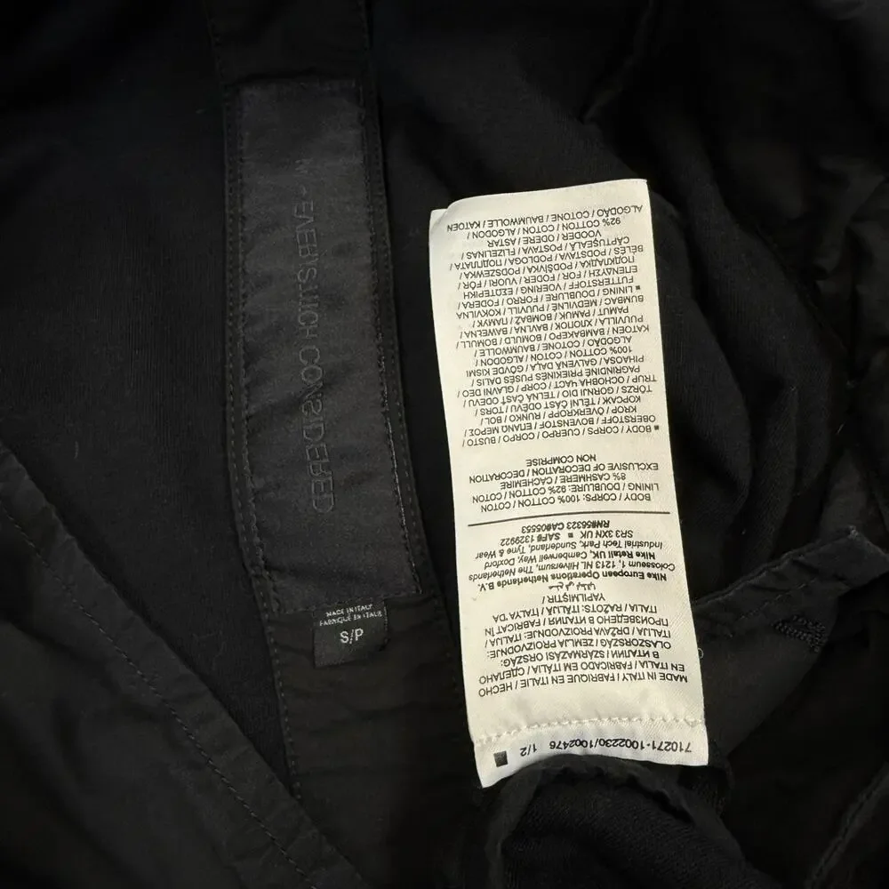 Nike esc S men’s black long sleeve button up cargo oversized shirt outdoor